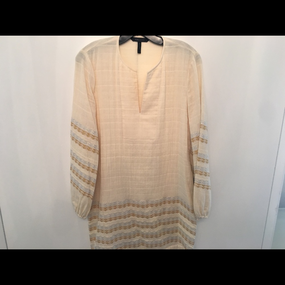 BCBG ivory kaftan dress, size S.